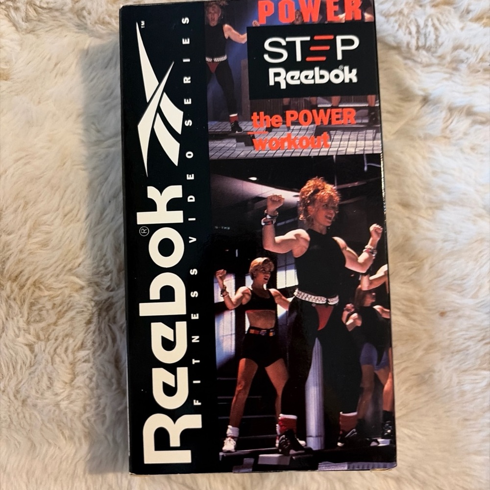 Reebok White and Red Fitness Video VHS